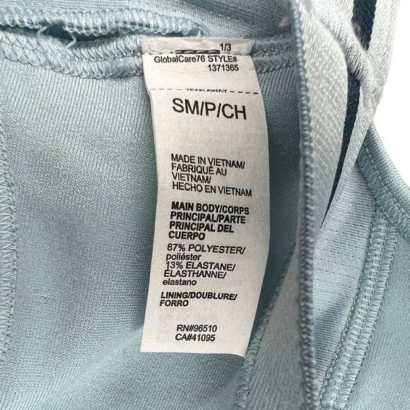 Under Armour Project Rock Sports Bra Womens Small Blue Athletic Running Gym Yoga - Picture 10 of 11